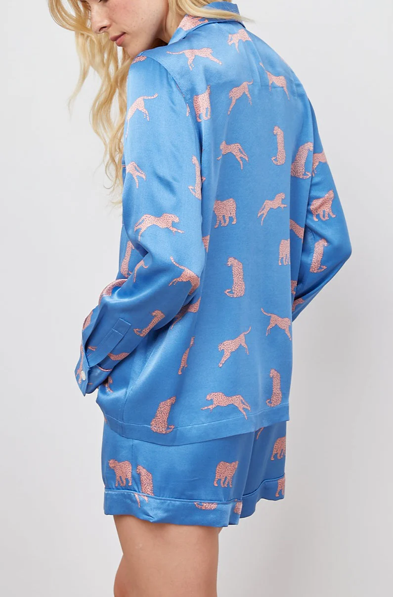 CLARISE PAJAMA SET - PINK CHEETAHS - Image 4
